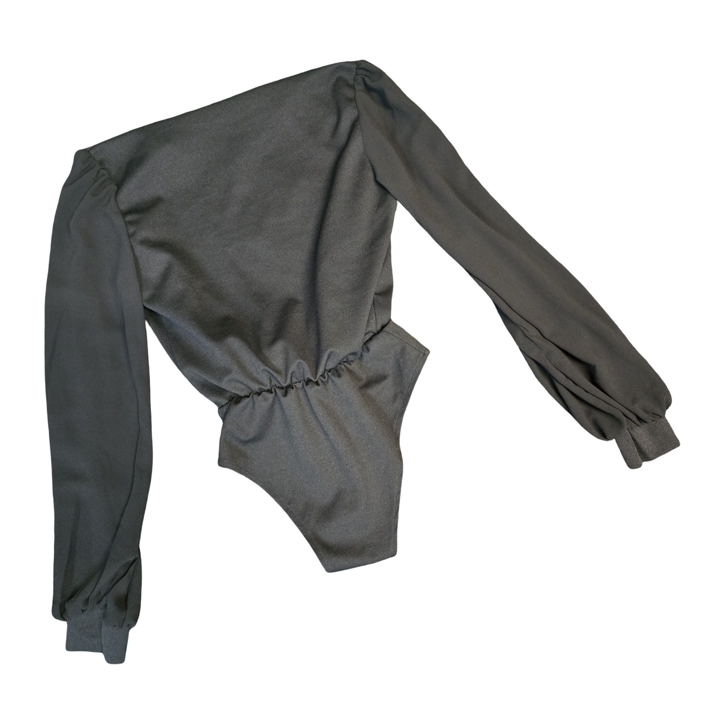 Boohoo Bodysuit Black Size 8 Sheer Sleeve Weekend New