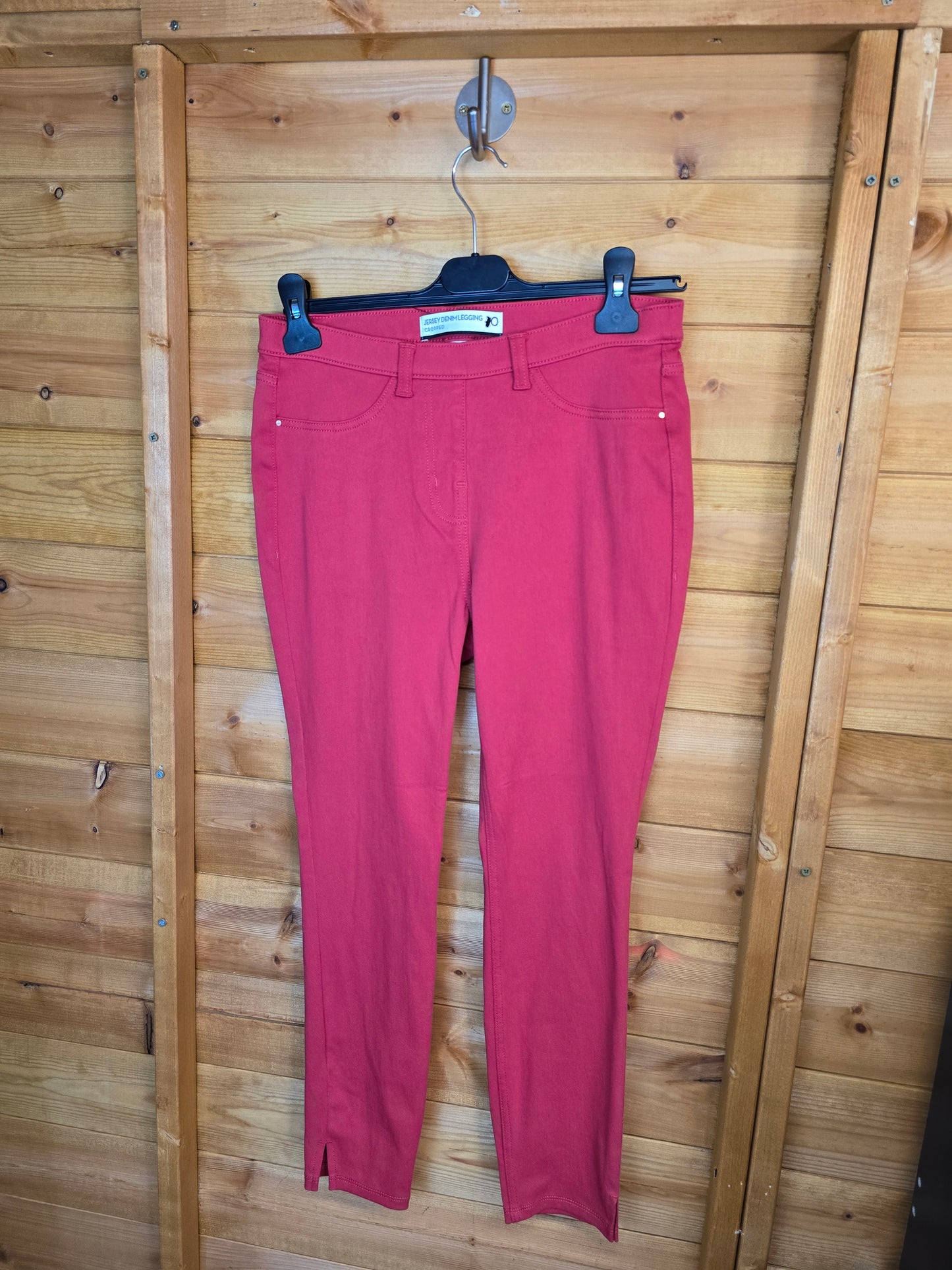 Next Red Cropped Jeggings – Size 10