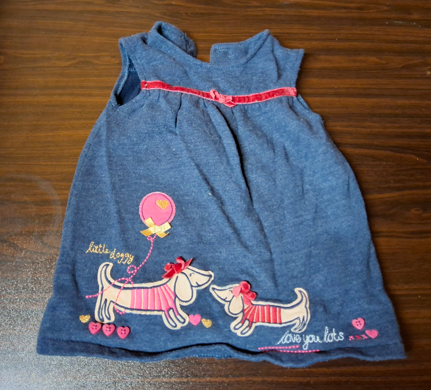 George Girls Navy Dress β 3β6 Months β Cotton Blend