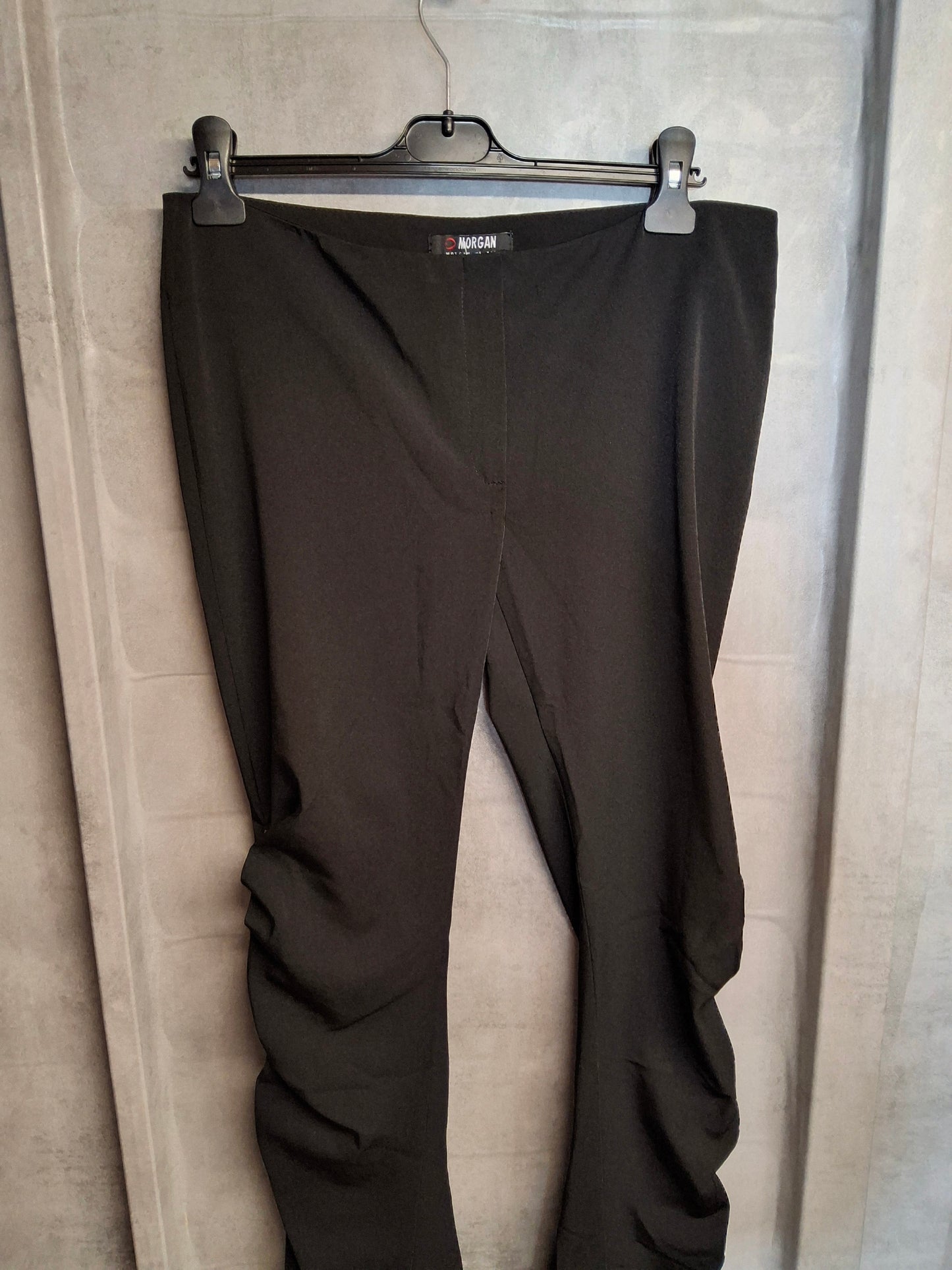 Morgan Y2K Black Bodycon Trousers ā High Waist, Zip Detail,