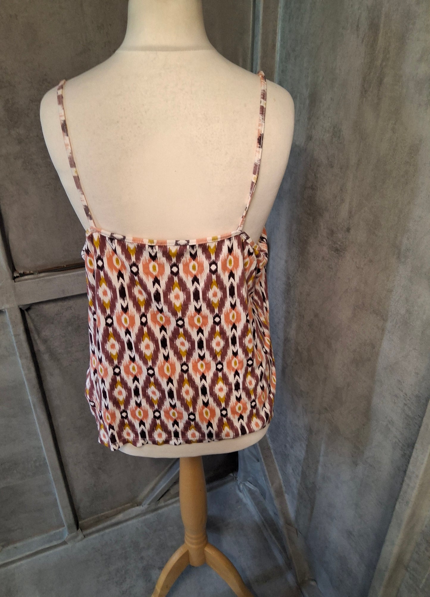 Tu Aztec Print Cami Top | Size 22 | Cotton & Modal Blend