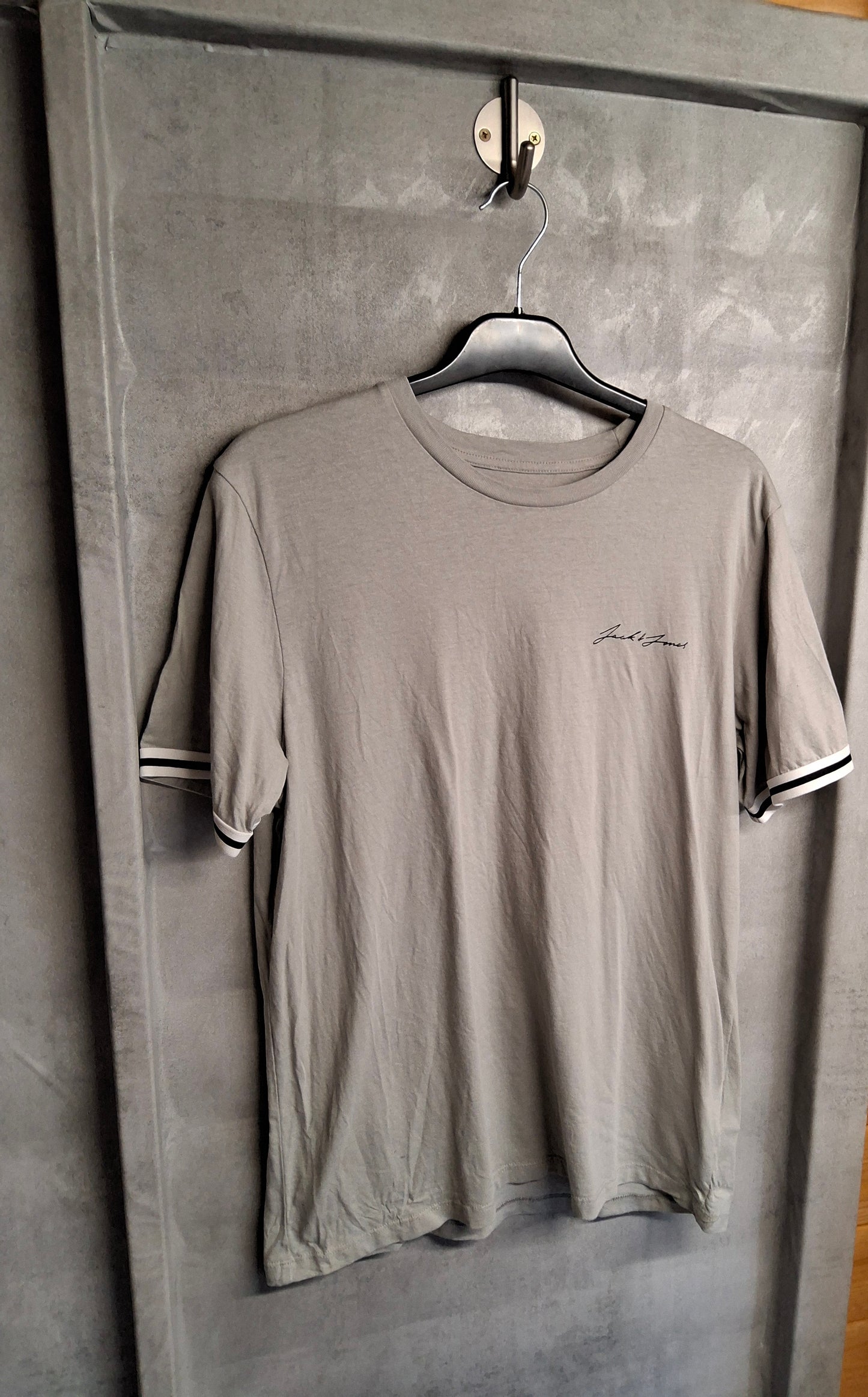 Jack & Jones Boys Grey Logo T-Shirt Age 16 | Cotton Short Sleeve Casual Tee