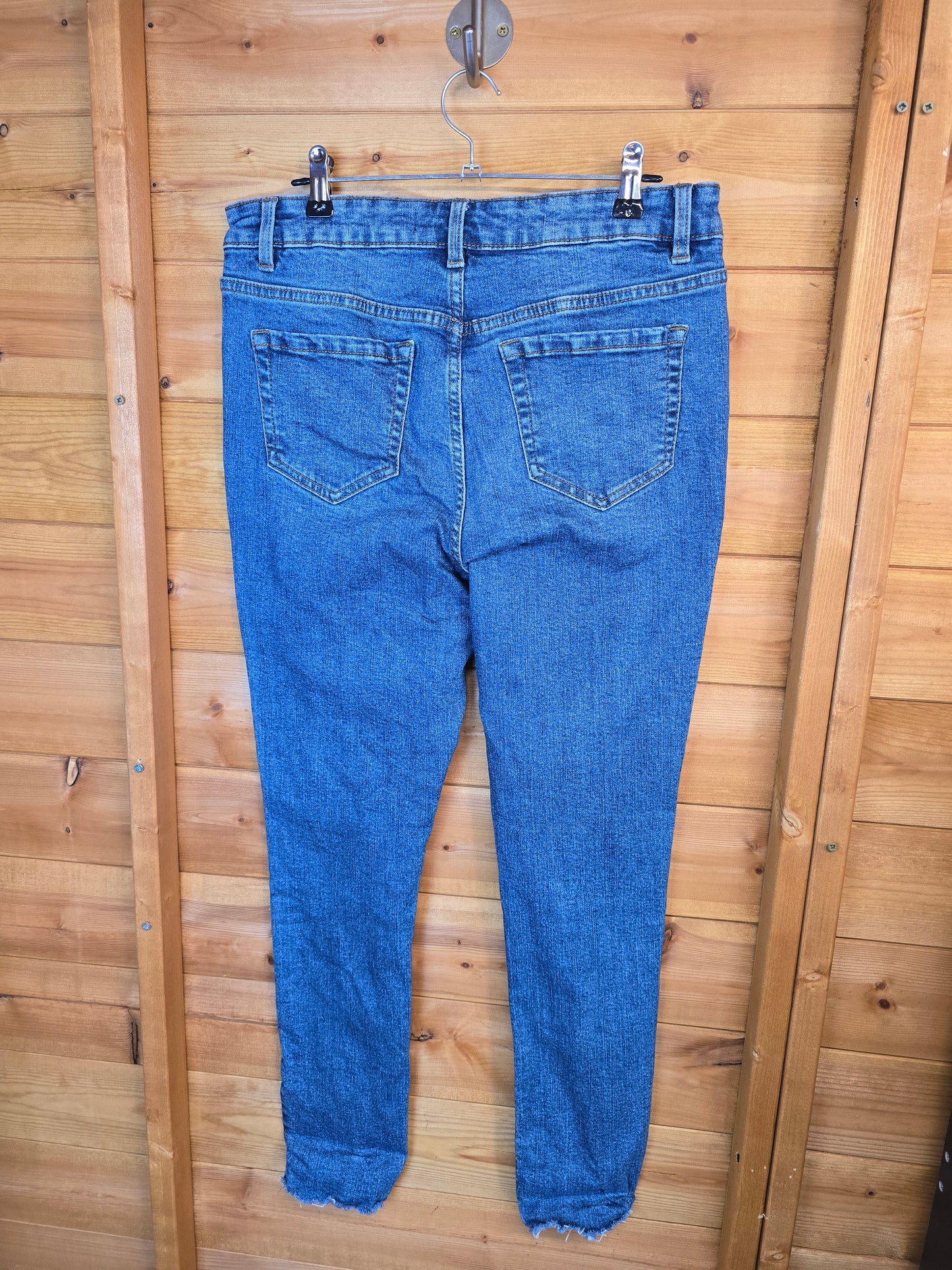 š George 'Ebony' High-Waisted Blue Skinny Jeans ā Size 12