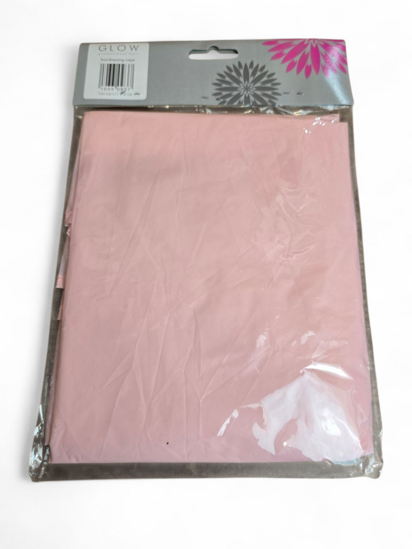 Light Pink Hairdressing Cape – 140x90cm, Hook & Loop Fastening, Professional Salon Style