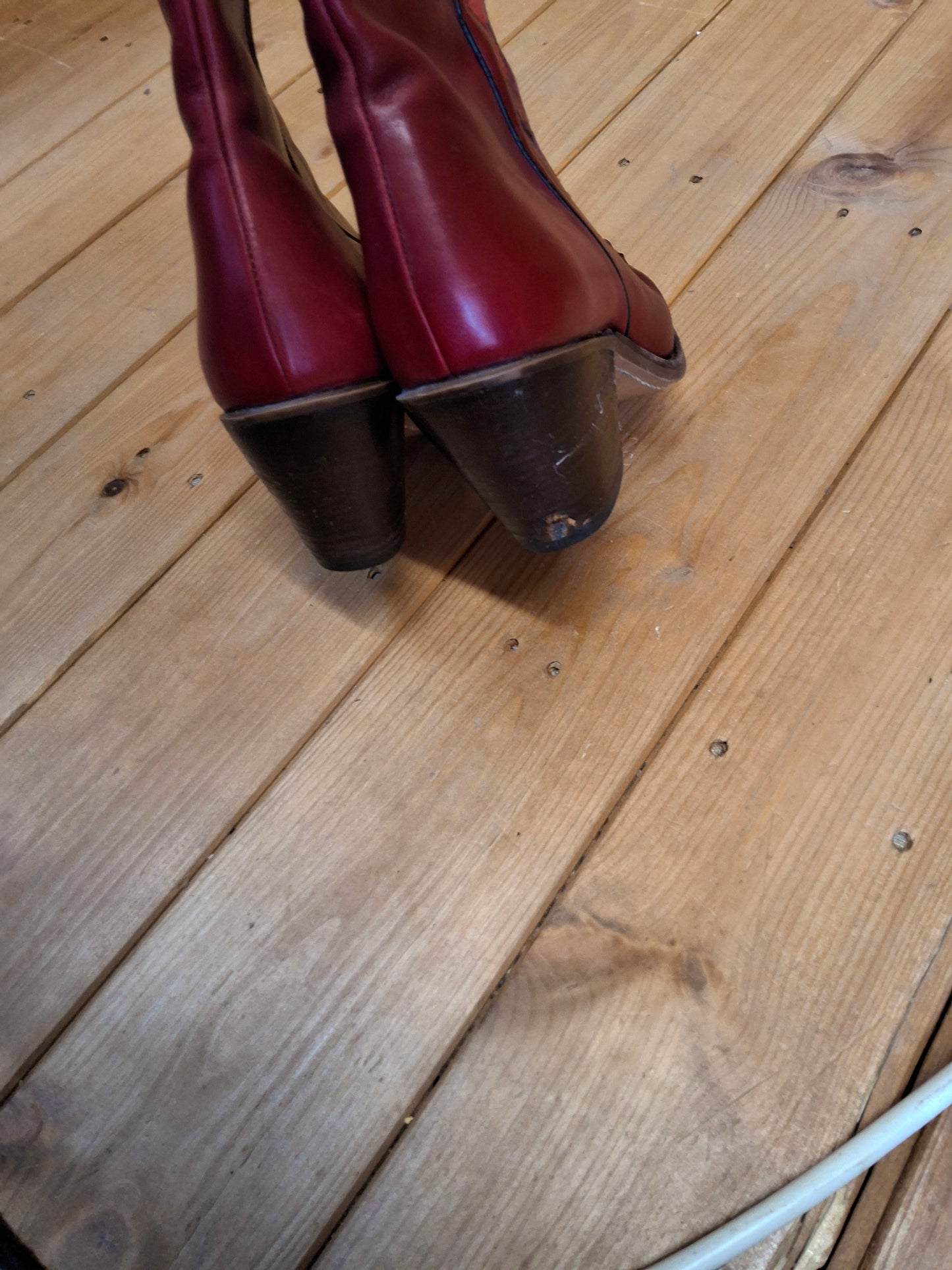 π€ River Island x Sancho Burgundy Western Boots β EU 37 / UK 4 π€