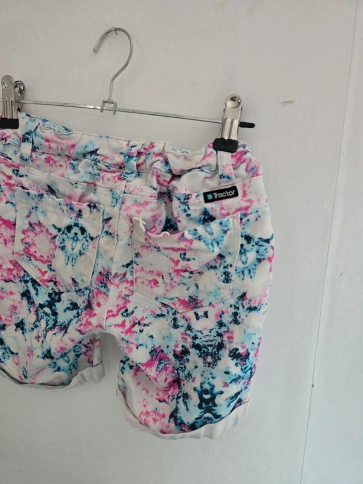Tractor Girls Tie-Dye Denim Shorts Size Age 6 Years