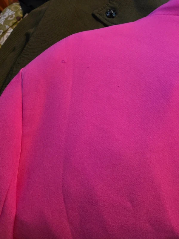 Missguided Bright Pink Oversized Single Button Blazer NWT Size 8