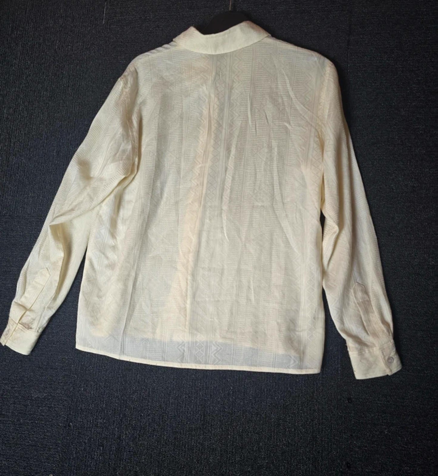 Planet cream patterned oversized shirt size 8