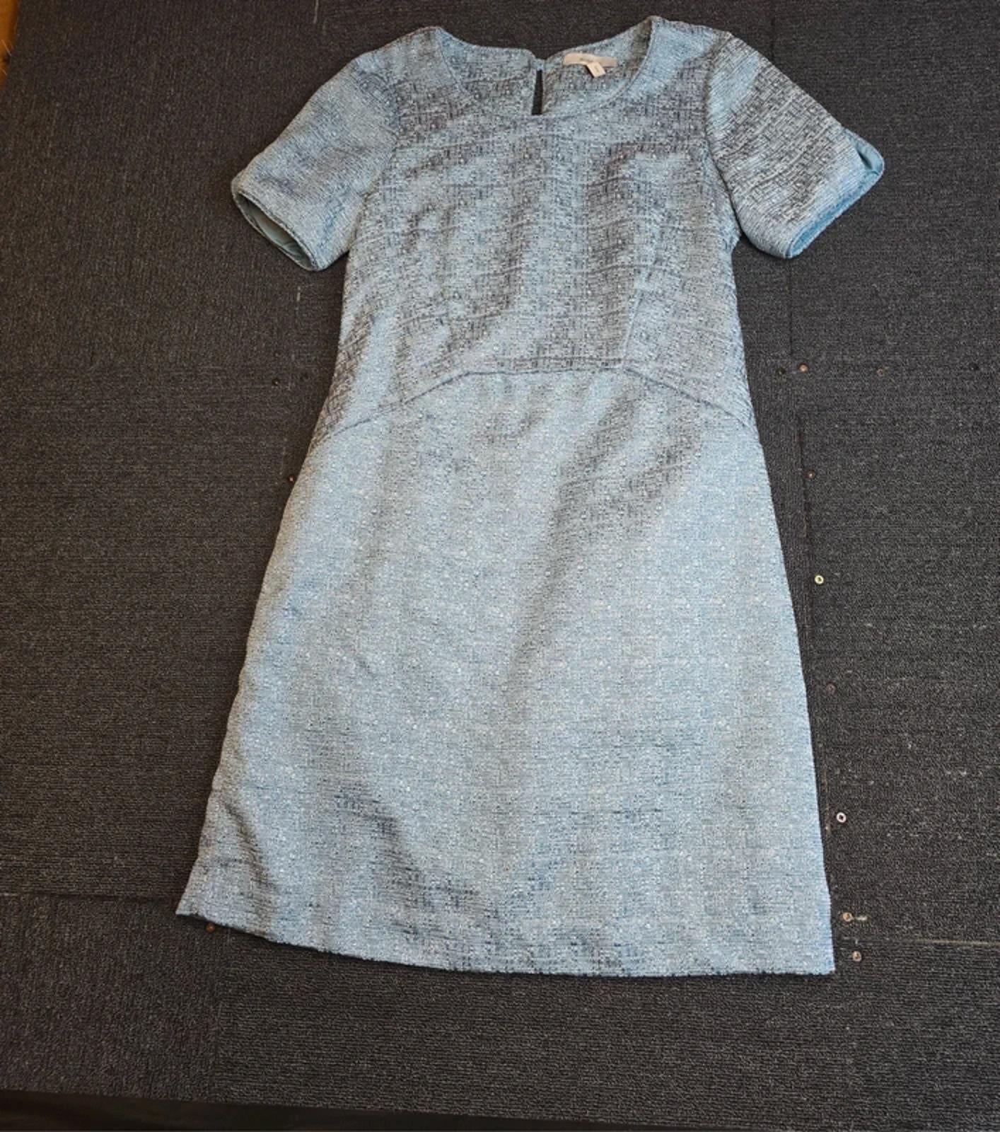 Pepperberry Fit & Flare Dress Icy Blue Size 12 Curvy Sparkle