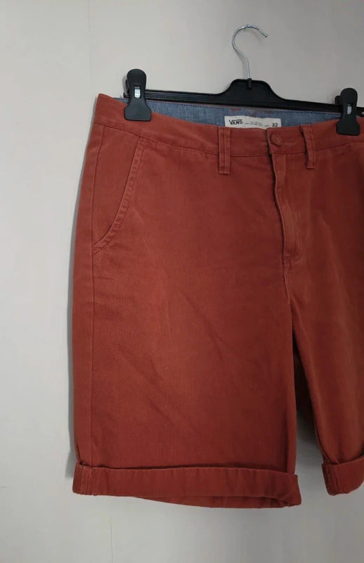 Men's Vans Burnt Orange Cotton Chino Shorts W32