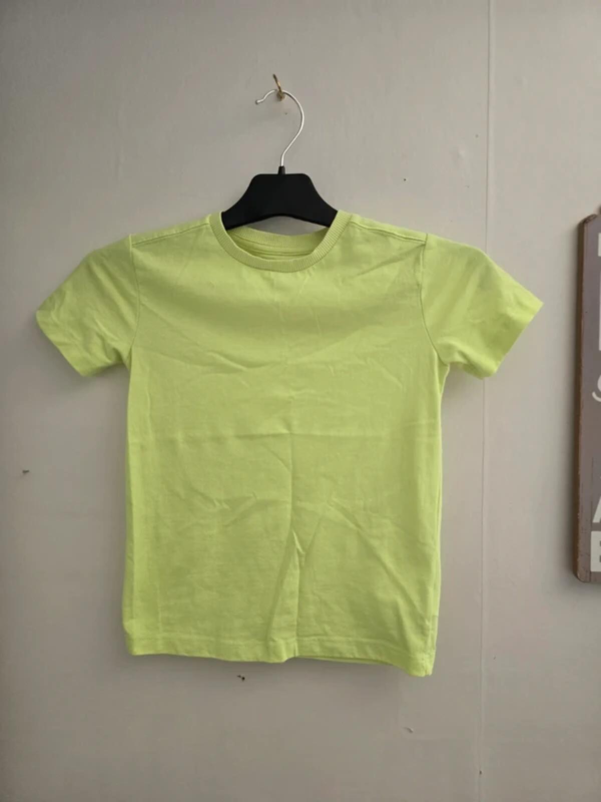 Next Boys Bright Lime Green Crew Neck Essential T-Shirt Age 5 Years