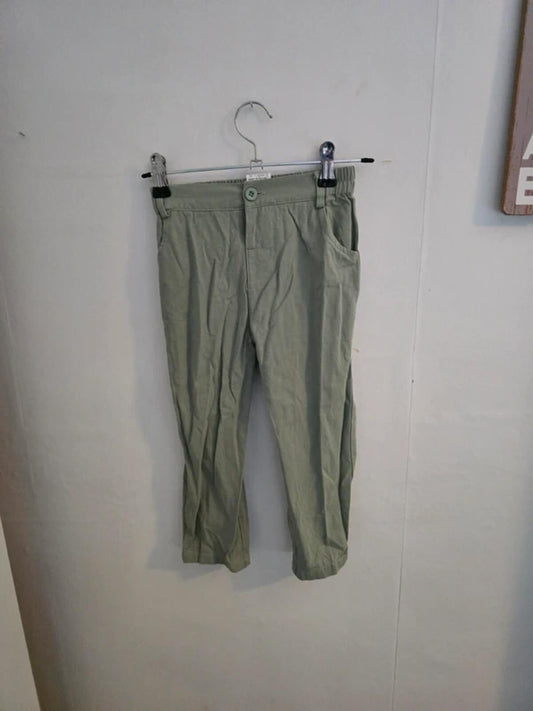 Girls Light Green Slim Leg Chino Trousers Age 4 Years