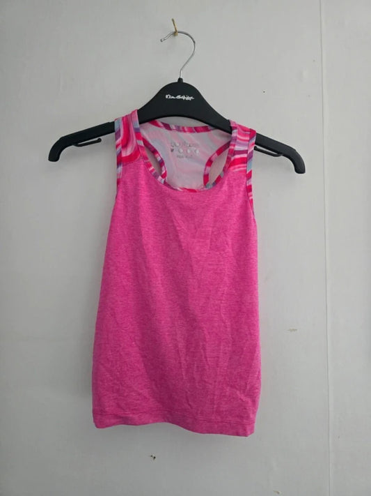 Matalan Souluxe Girls Pink Marl Gym Vest 4-5 Years