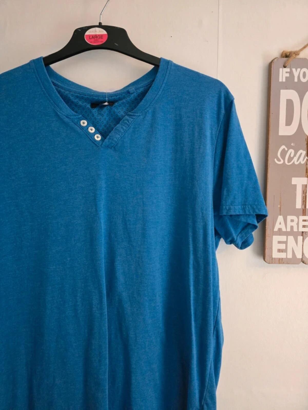 M&CO Men’s Blue Short Sleeved Top - Size XL
