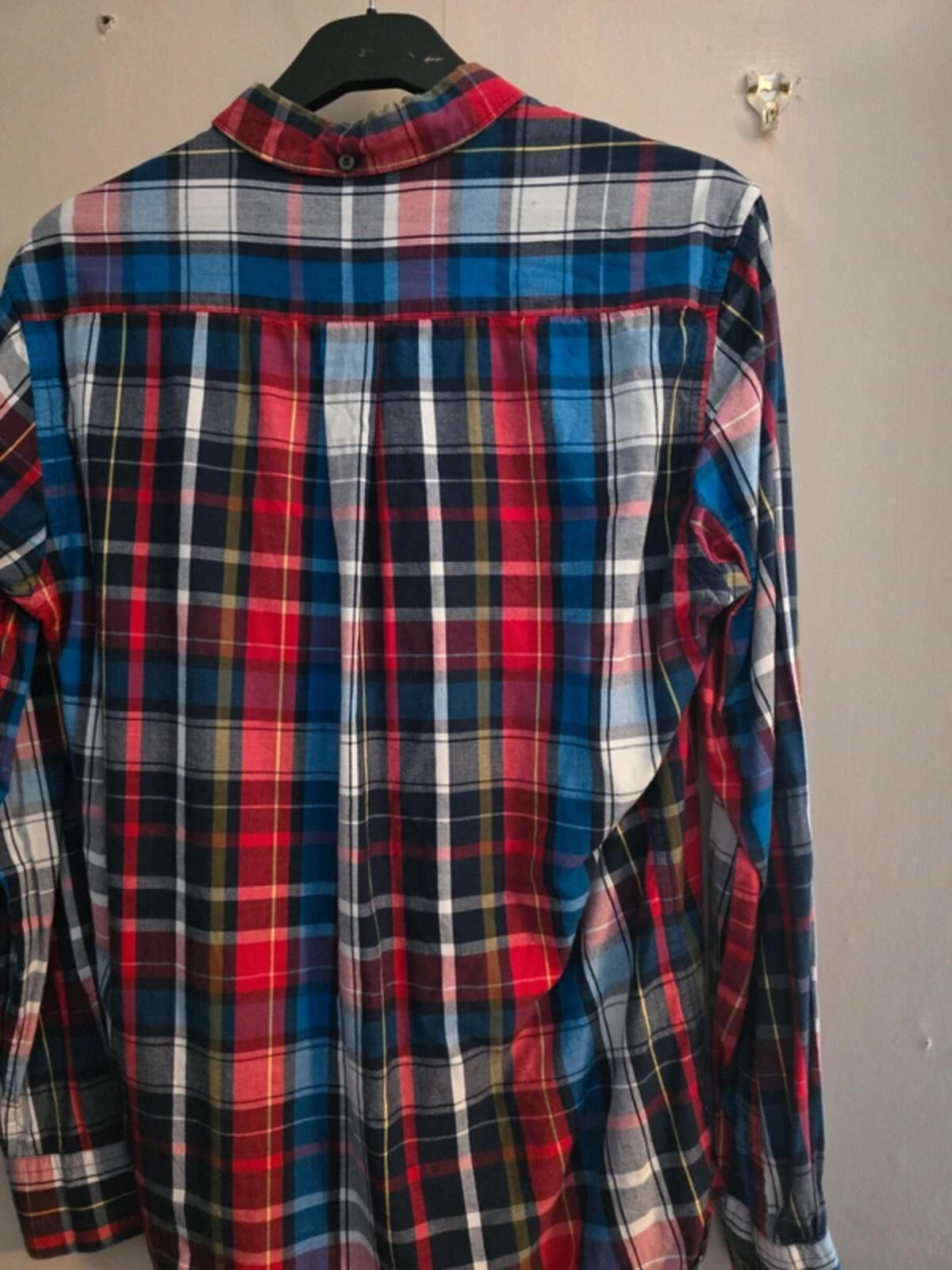 French Connection Men's Multicolour Checked Long Sleeve Shirt Size Medium