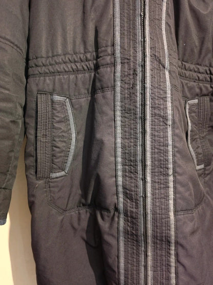 Next Black Faux Fur Hooded Padded Winter Coat – Size 16