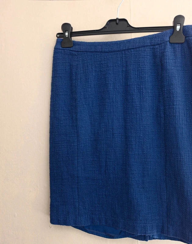 Seasalt Cornwall Bunker Skirt – Blue – UK Size 10 – 100% Cotton