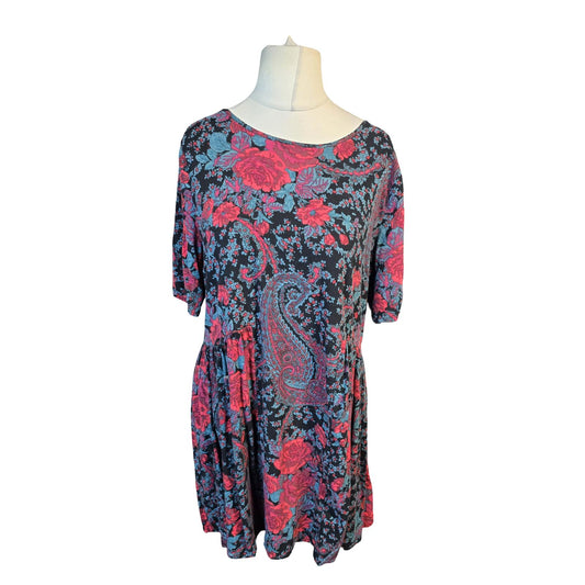 Staring at Stars Paisley Mini Dress Size 12 Floral Causal