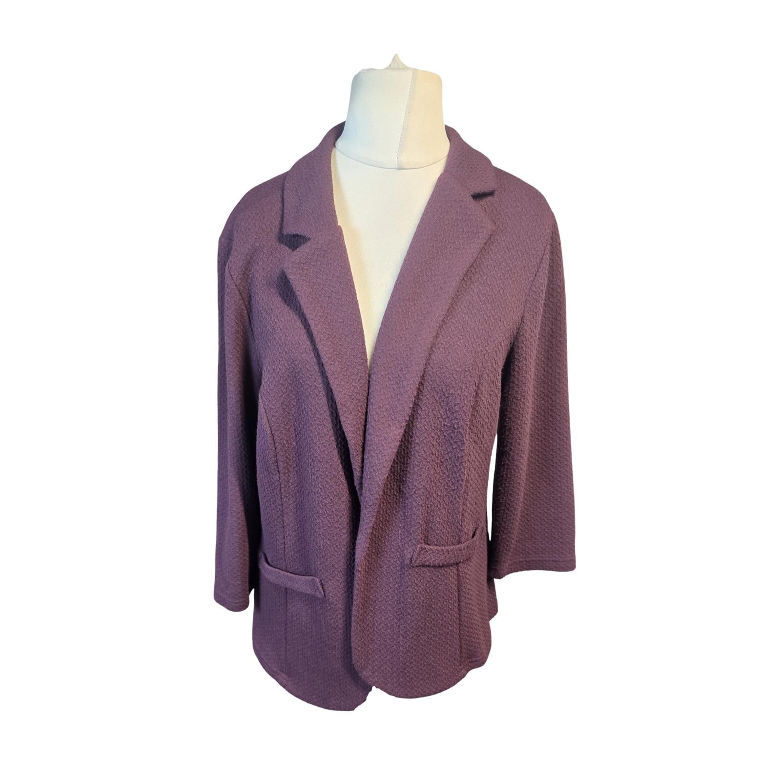 Purple Blazer Size 18 Open Lightweight Matalan