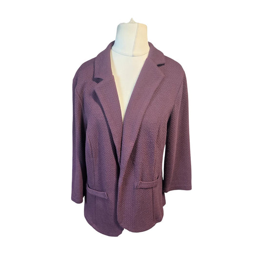 Purple Blazer Size 18 Open Lightweight Matalan
