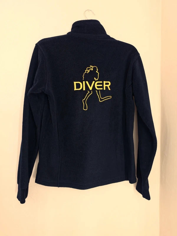 Double Tank Black & Yellow Scuba Diving Fleece Jacket – Size Medium