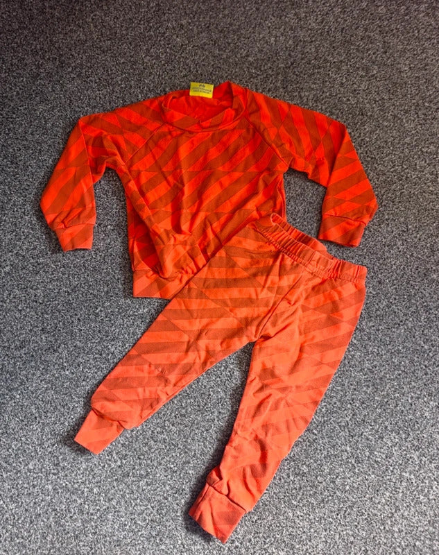 Pickle Baby Orange Geometric Print 2 Piece Top & Leggings Set – 6–12 Months