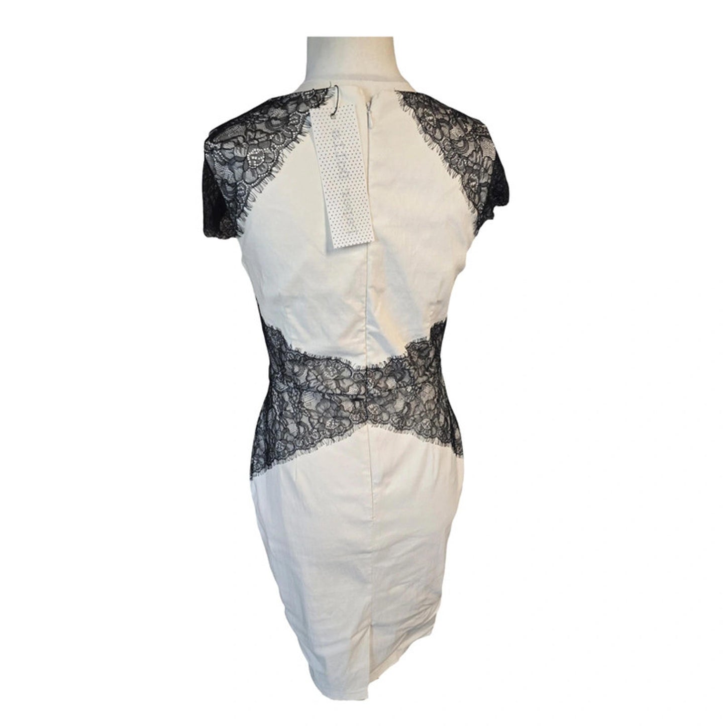 Paper Dolls Dress White Black Lace Size 14 A-line Occasion New