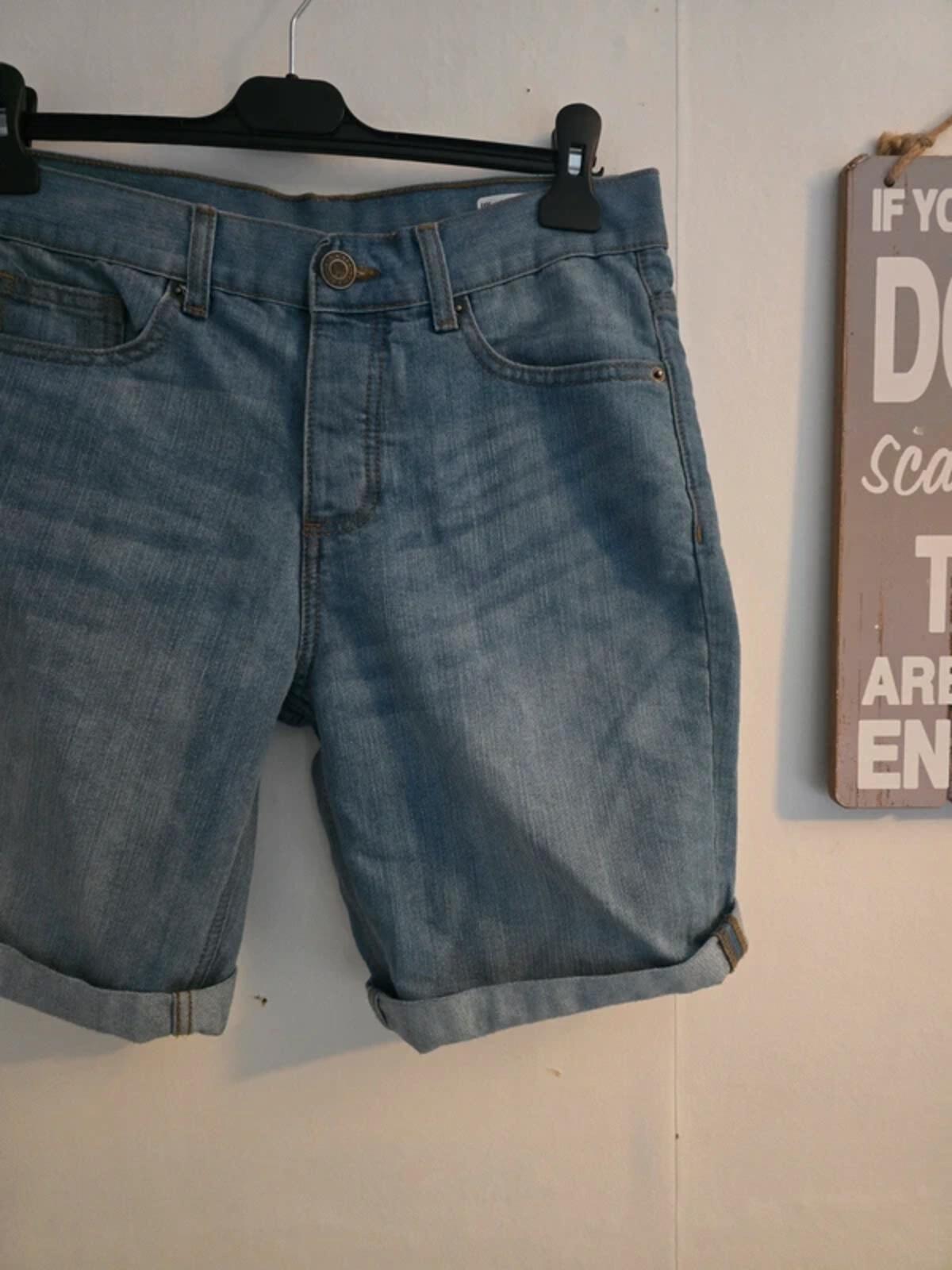 Primark Mens Mid Blue Denim Shorts Size W30 Regular