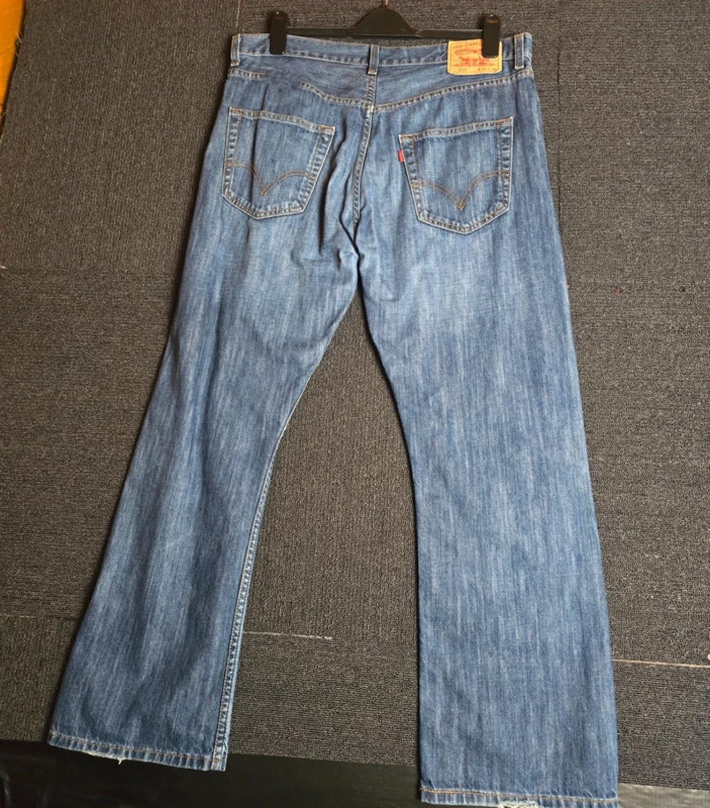 Levi's 210 Straight Leg Jeans Blue W38 L30 Vintage Regular Fit