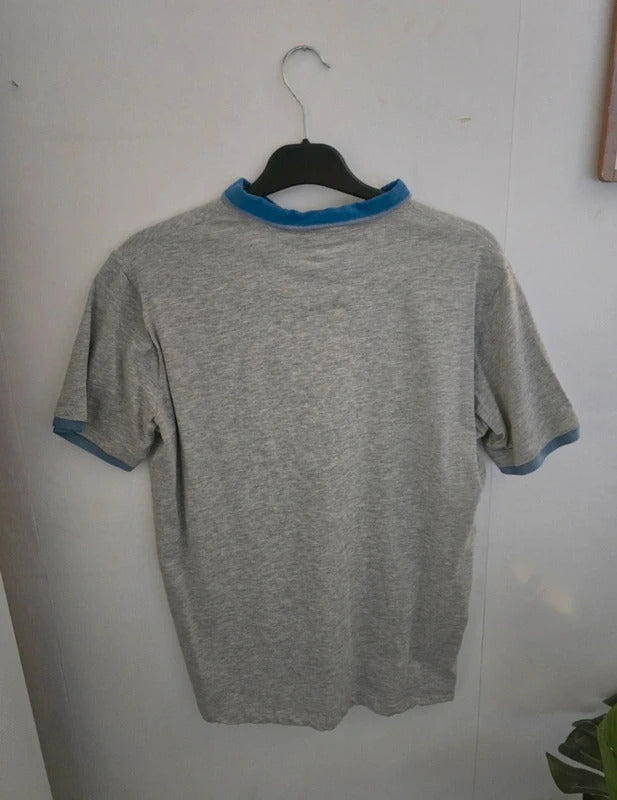 BHS Boys Grey & Blue Smart Polo Shirt Age 14-15 Years
