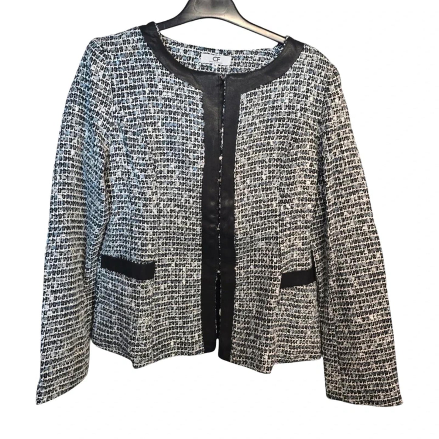 Chenai Frazer Maternity Skirt Suit Black/Grey Size M Smart Workwear Set