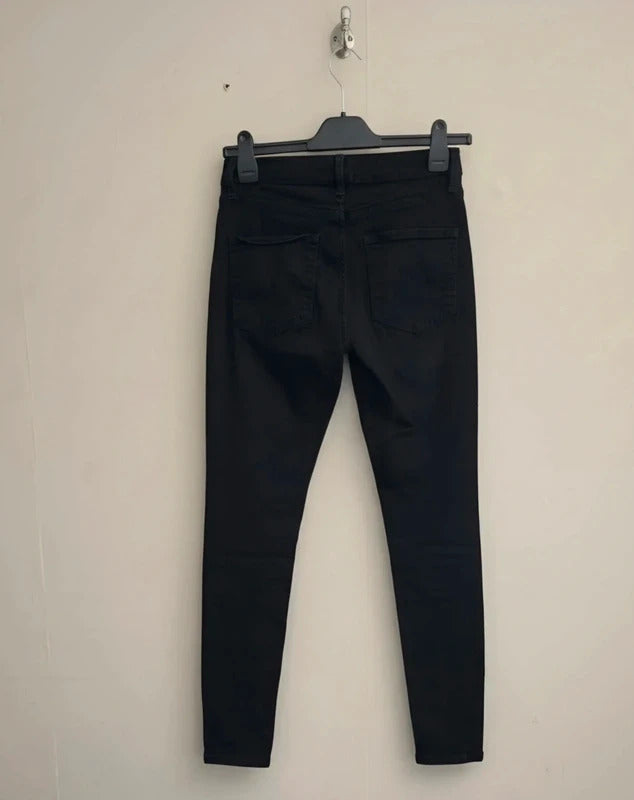 French Connection Black Rebound Skinny High Waisted Jeans Size 10