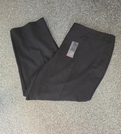 Avenue Women's Black Straight Leg Tummy Control Trousers Size 22 NWT