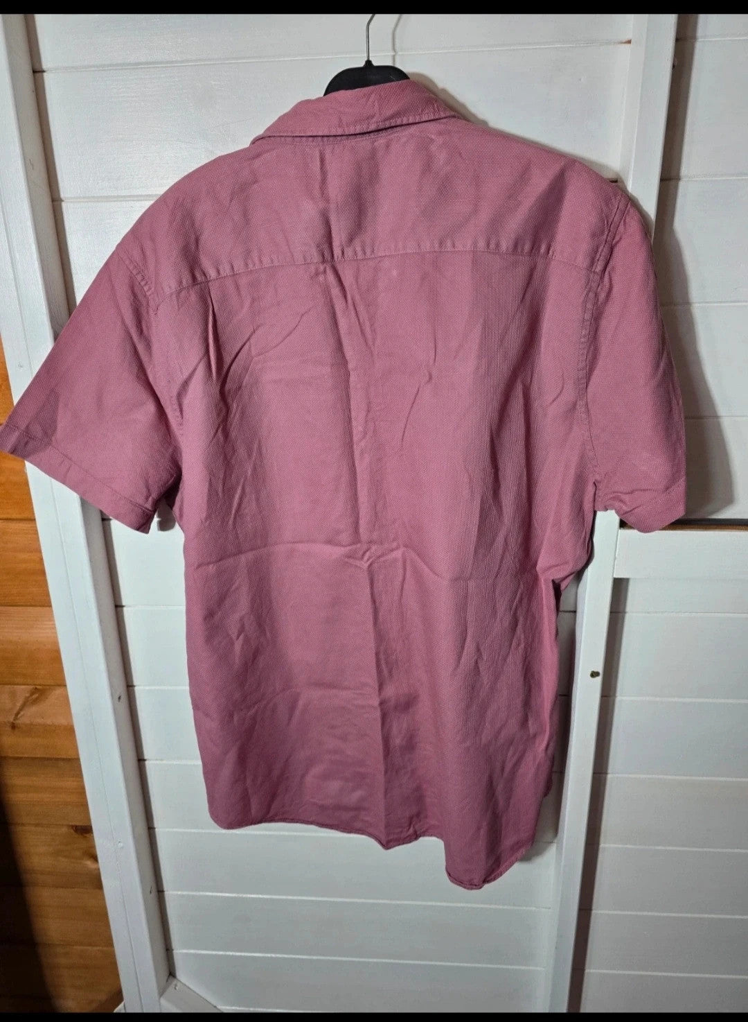 Mens F&F 100% Cotton short sleeved button up shirt size XL