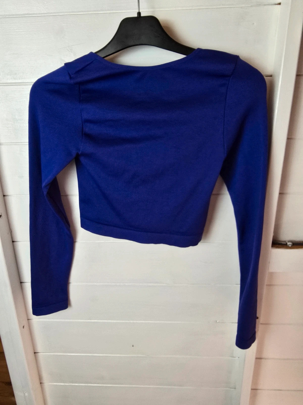 Primark purple long sleeved crop top size 10/12