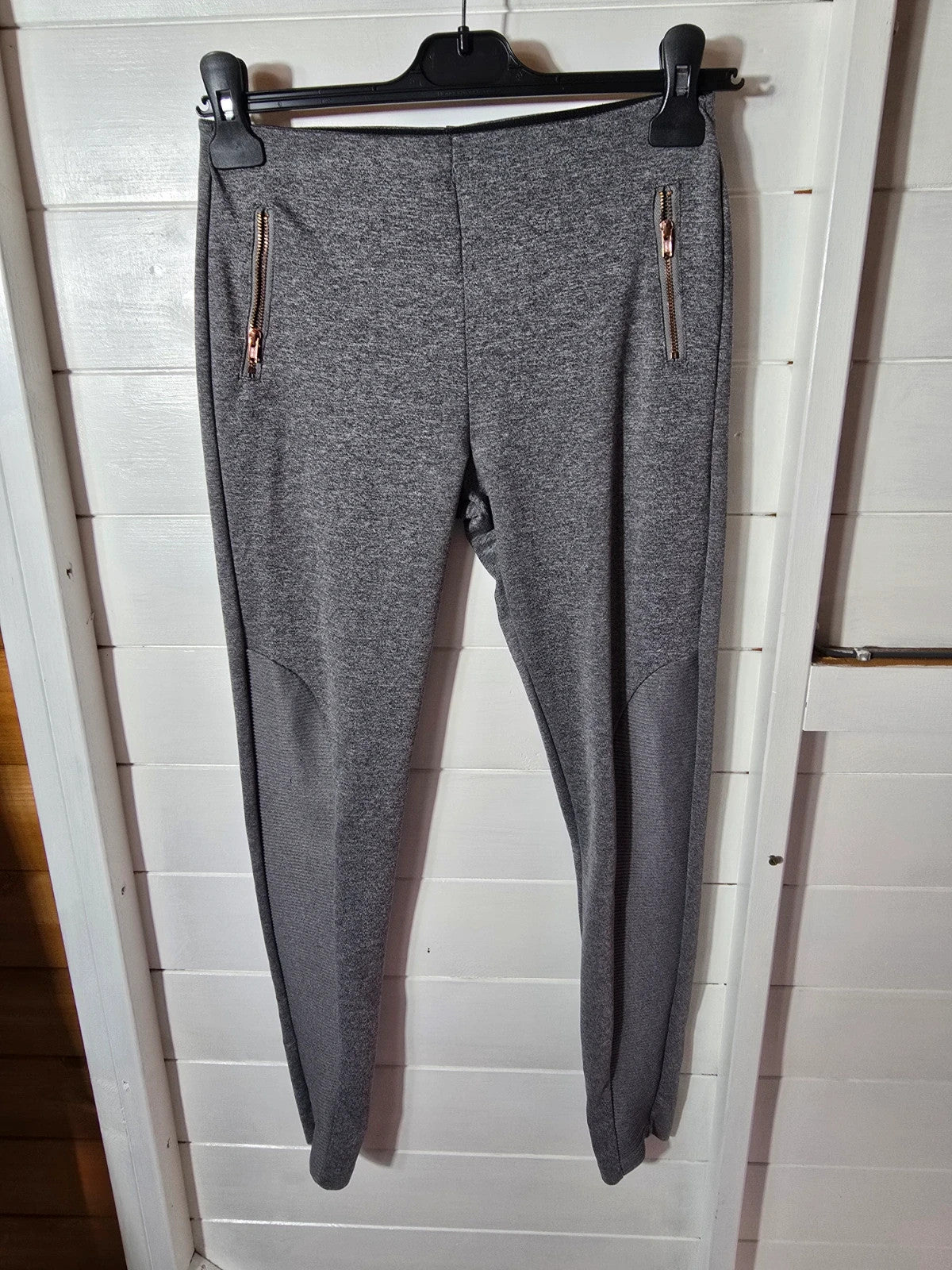 F&F grey skinny high waist leggings age 13/14years