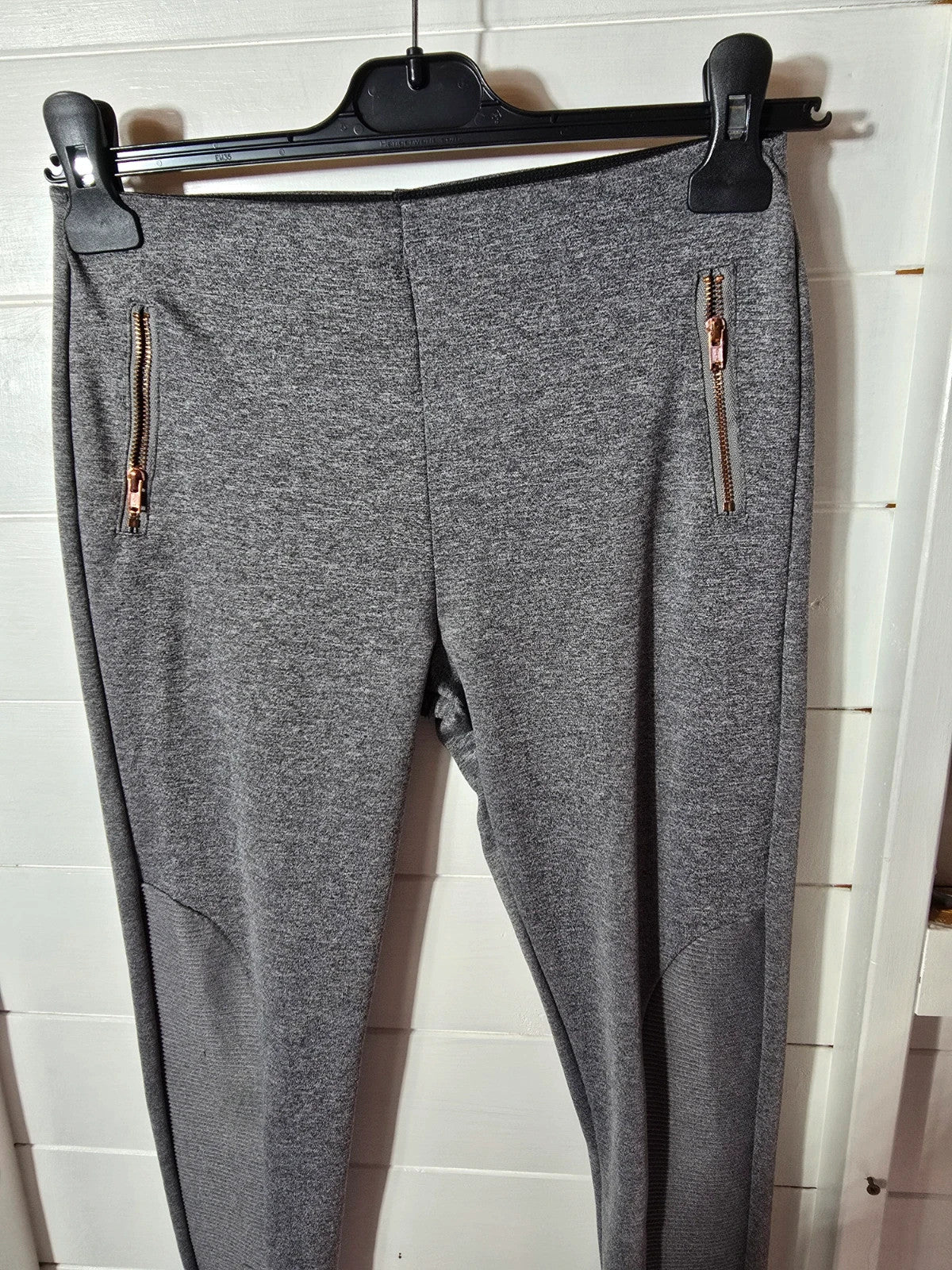 F&F grey skinny high waist leggings age 13/14years