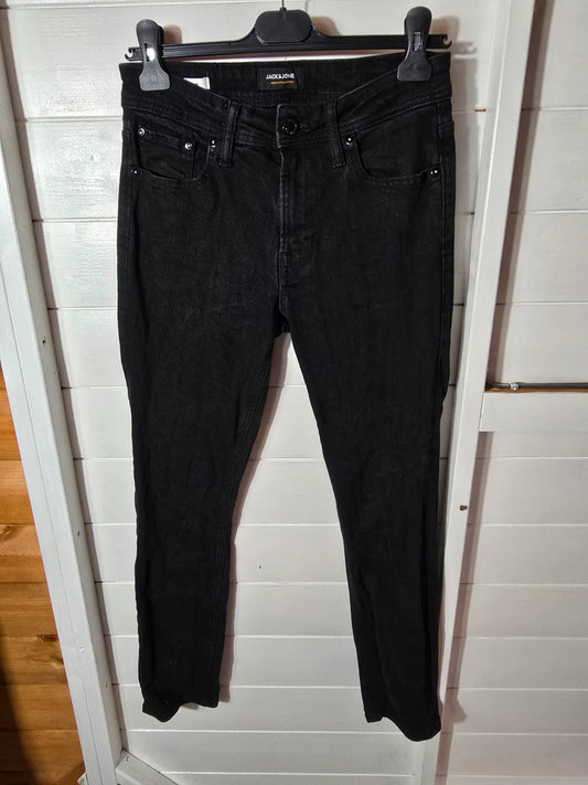 Men's Jack & Jones black skinny jeans 30"