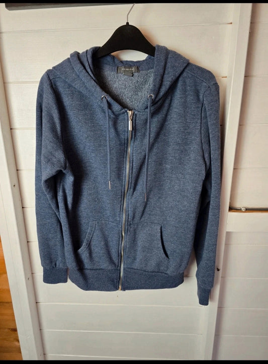 Primark navy blue zip up hoodie size 12