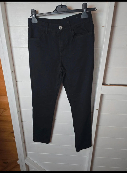 H&M boys black slim fit jeans 11-12years