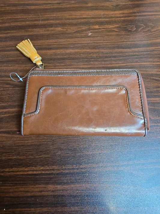 Primark brown faux leather large purse