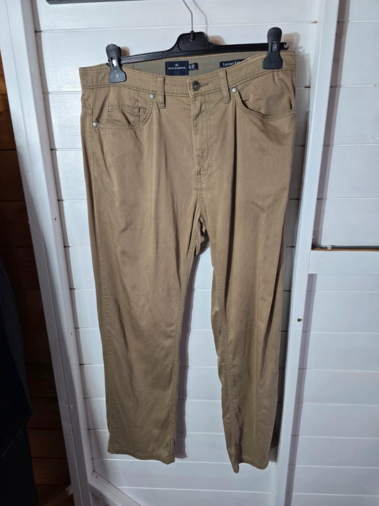 Mens Blue Harbour beige/green 'Hazelnut'  straight leg chinos size 32W 29L