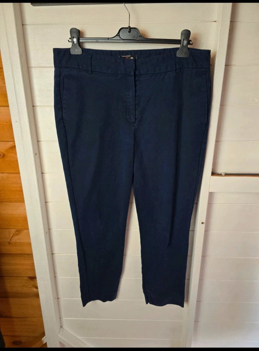 Paramour navy skinny work trousers size 18