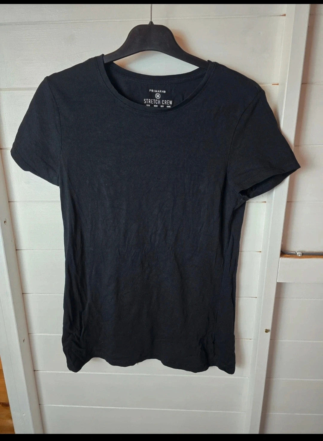 Primark black short sleeved t-shirt size 12/14