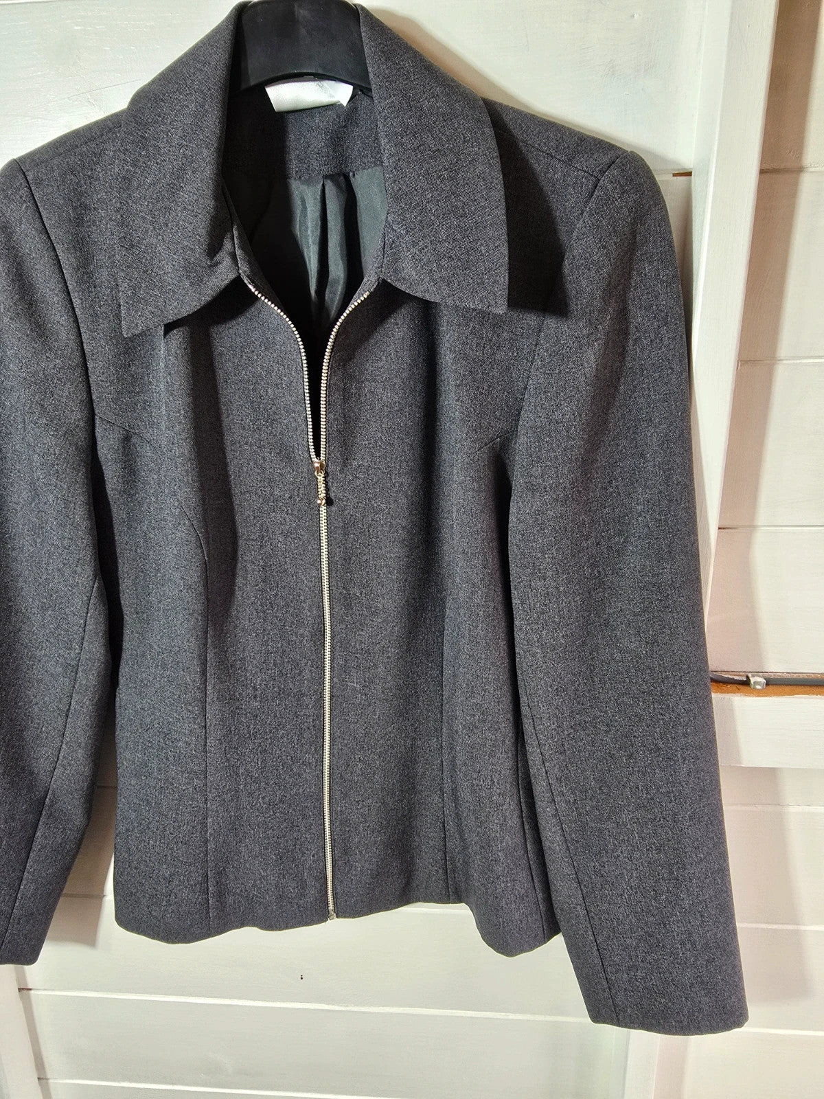 Imagination grey mid-length jacket size 8