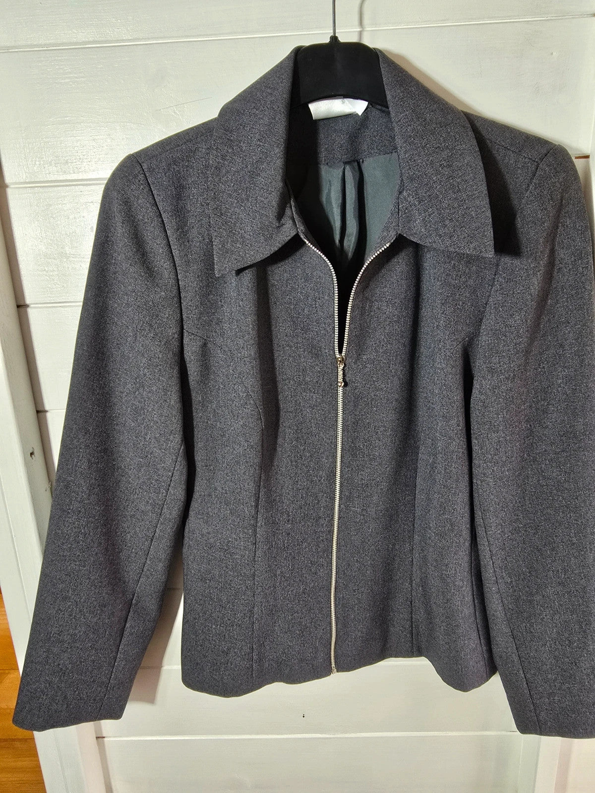 Imagination grey mid-length jacket size 8