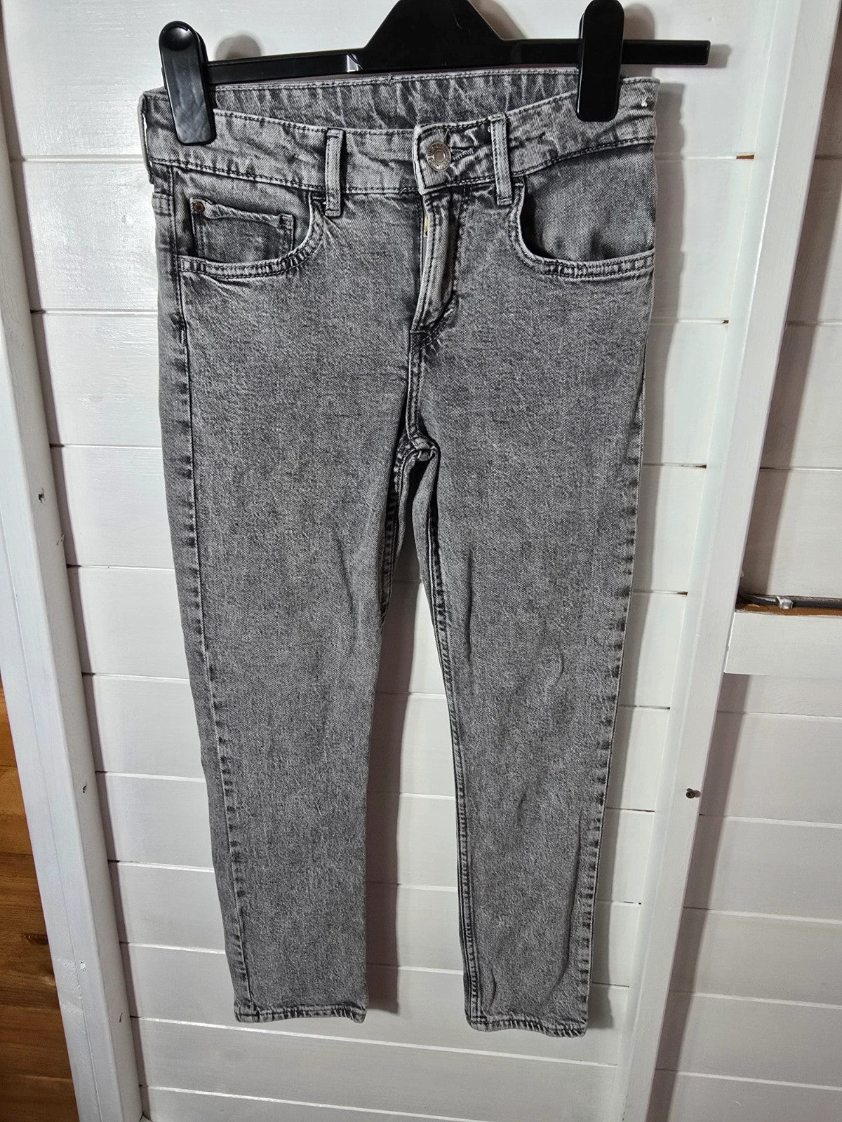 H&M grey slim fit denim jeans age 10-11years