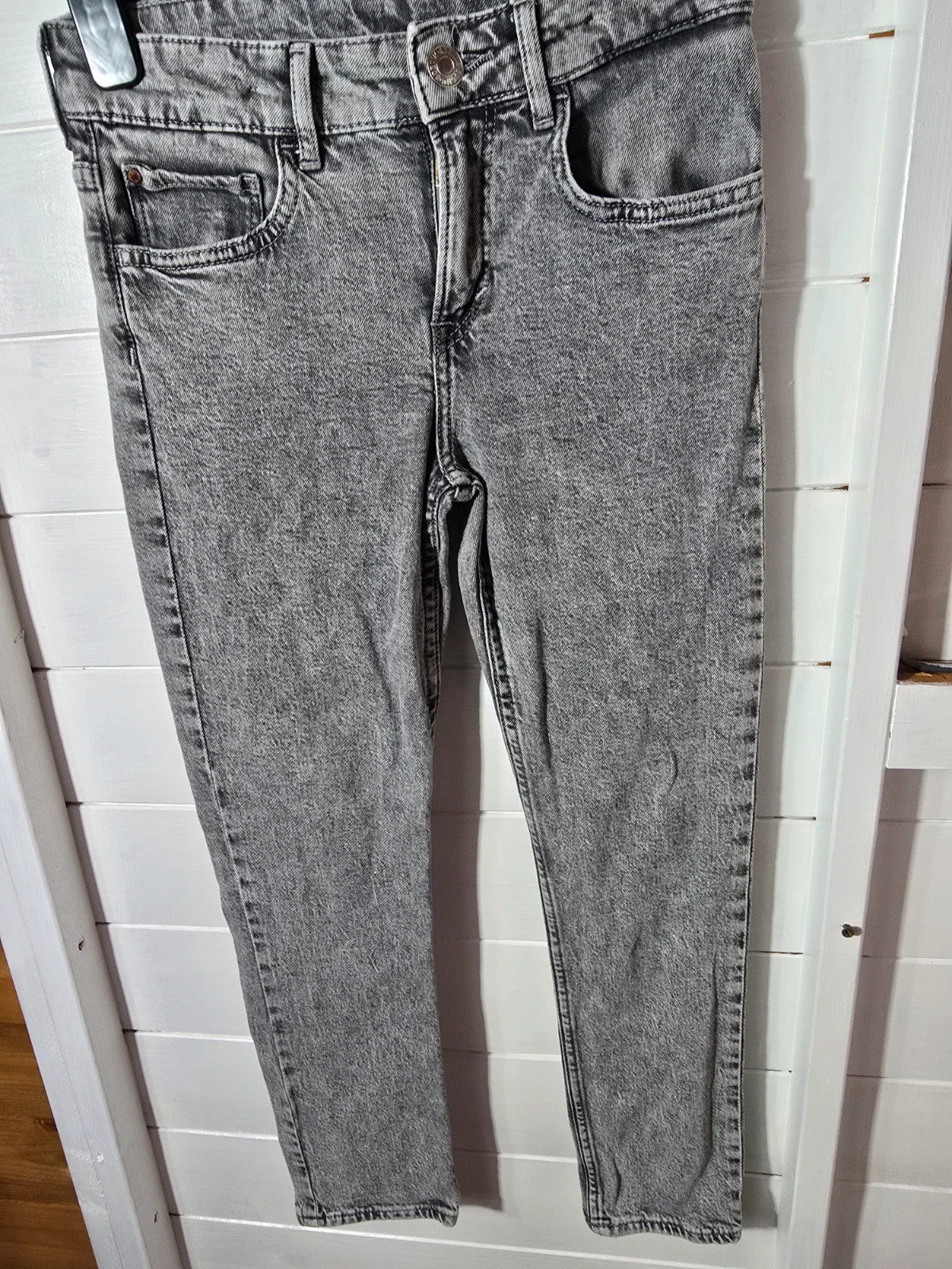 H&M grey slim fit denim jeans age 10-11years