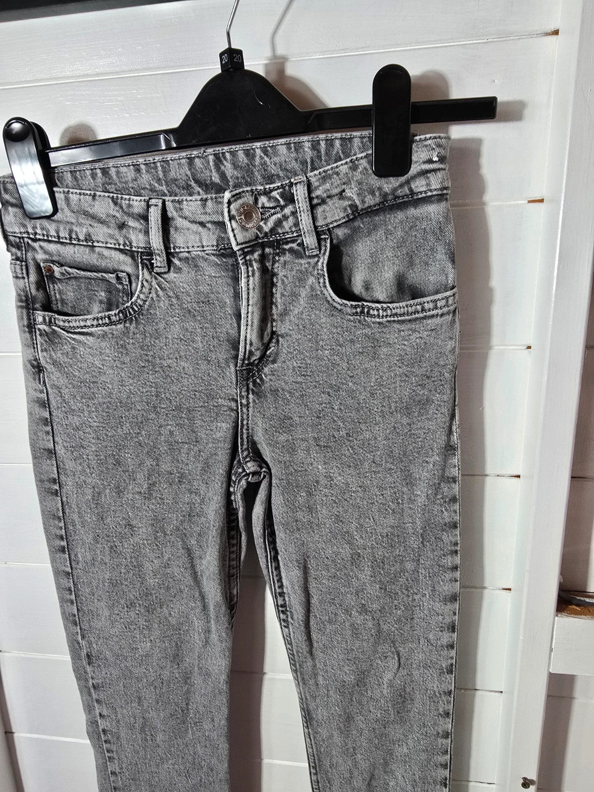 H&M grey slim fit denim jeans age 10-11years