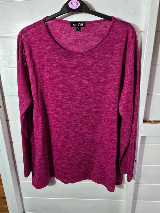 Marble pink long sleeved t-shirt size 2